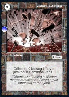 Végképp eltörölni