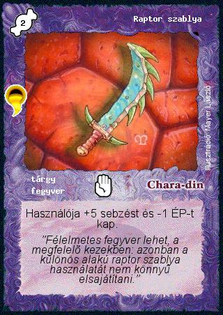 Raptor szablya