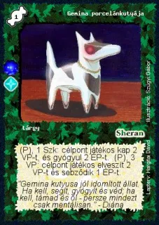 Gemina porcelánkutyája