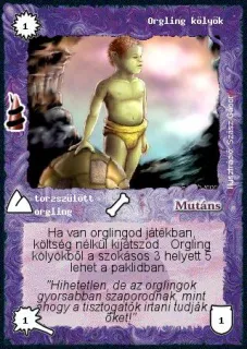 Orgling kölyök