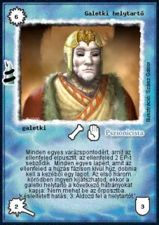 Galetki helytartó