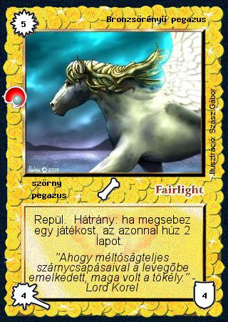 Bronzsörényű pegazus