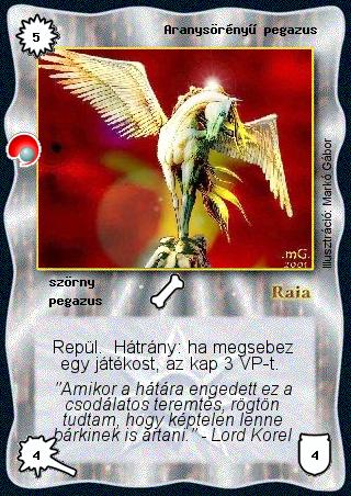 Aranysörényű pegazus