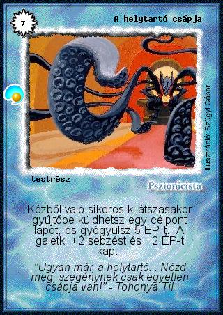 A helytartó csápja