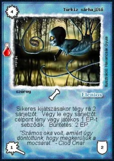 Türkiz sárhajító