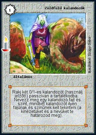 Zöldfülű kalandozók (új)
