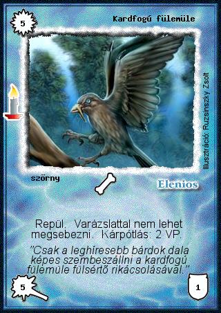 Kardfogú fülemüle (új)
