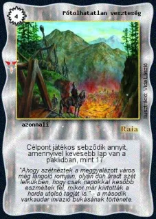 Pótolhatatlan veszteség