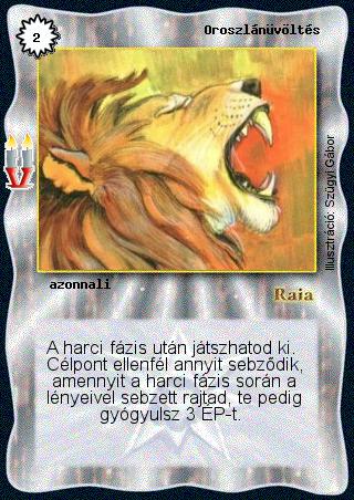 Oroszlánüvöltés (új)