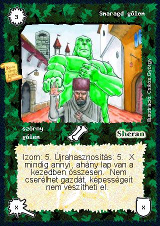 Smaragd gólem (új)