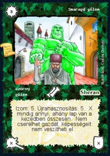 Smaragd gólem (új)