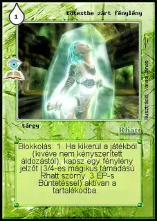 Kőtestbe zárt fénylény
