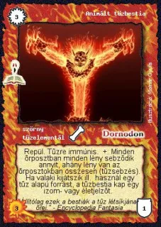 Animált tűzbestia