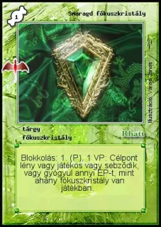 Smaragd fókuszkristály