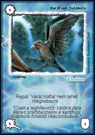 Kardfogú fülemüle (junior)