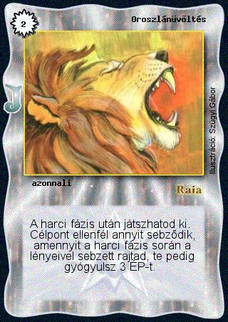 Oroszlánüvöltés (junior)