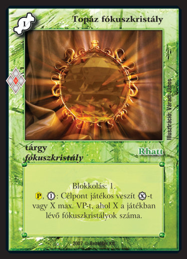 Topáz fókuszkristály
