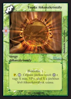 Topáz fókuszkristály