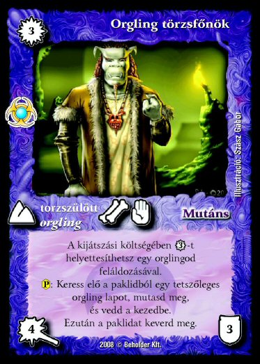 Orgling törzsfőnök (új)