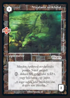 Vízalatti sziklafal