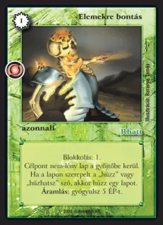 Elemekre bontás