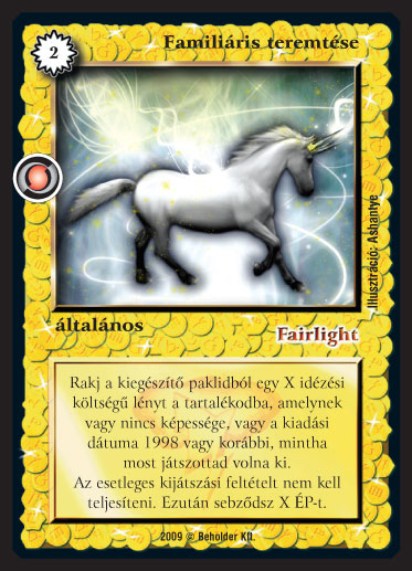 Familiáris teremtése