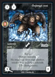 orjöngő yeti