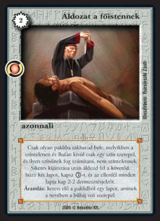 Áldozat a főistennek