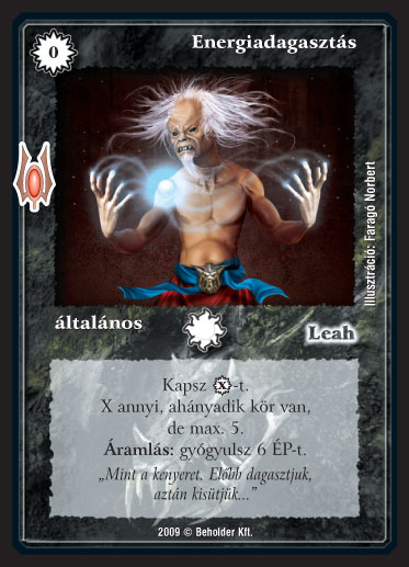 Energiadagasztás – Alappakli, 9. kiadás (Végzetúr)