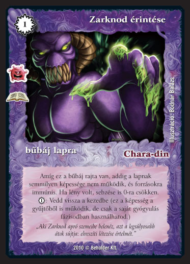 Zarknod érintése