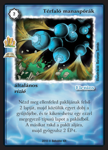 Térfaló manaspórák