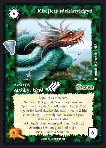 Kifejlett sárkánykígyó