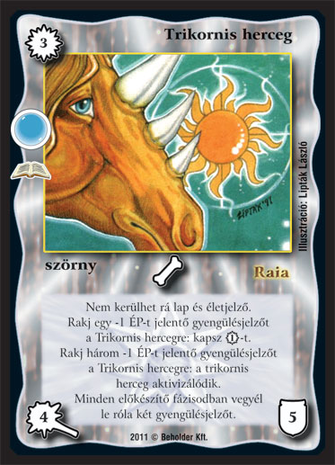 Trikornis herceg (új) – Buborék
