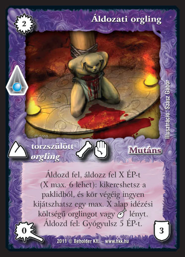 Áldozati orgling (új)