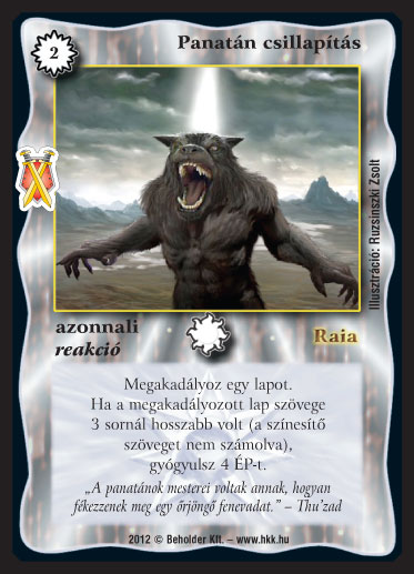 Panatán csillapítás (új)