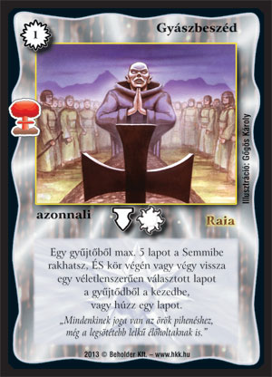 Gyászbeszéd (új) – Világégés