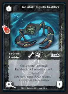 Kő alatt lapuló krabber