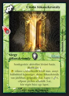 Citrin fókuszkristály
