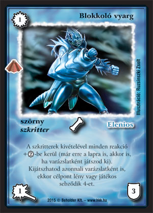 Blokkoló vyarg (új)