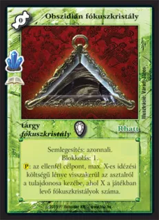 Obszidián fókuszkristály