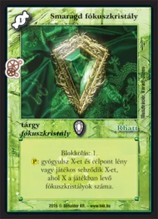 Smaragd fókuszkristály (új)