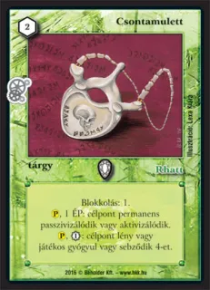 Csontamulett (új)