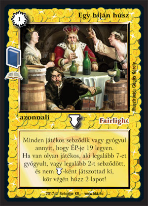 Egy híján húsz