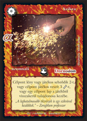 Szikra(alfa) – Alfa Pakli - Tűzmágia