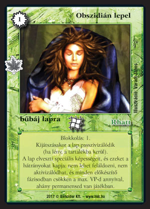 Obszidián lepel (új)