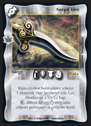 Aurgir tőre (új)