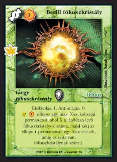 Berill fókuszkristály