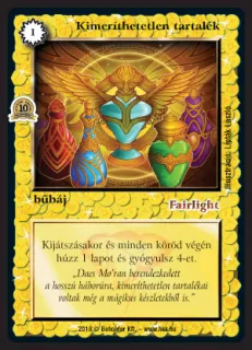 Kimeríthetetlen tartalék (10.)