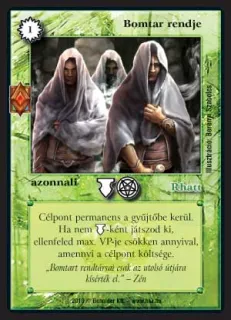 Bomtar rendje (új)