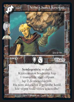 Nehéz harci kesztyű (új)